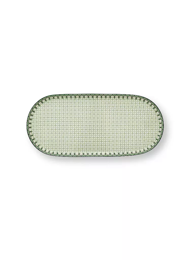 PIP STUDIO | Platte klein  LILY & LOTUS 25x12cm Tiles Light Gr. | hellgrün