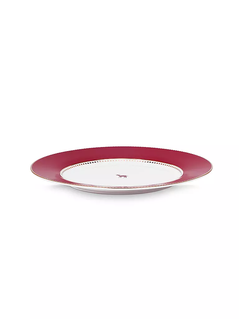 PIP STUDIO | Speiseteller 26,5cm LOVE BIRDS Dark Red | dunkelrot