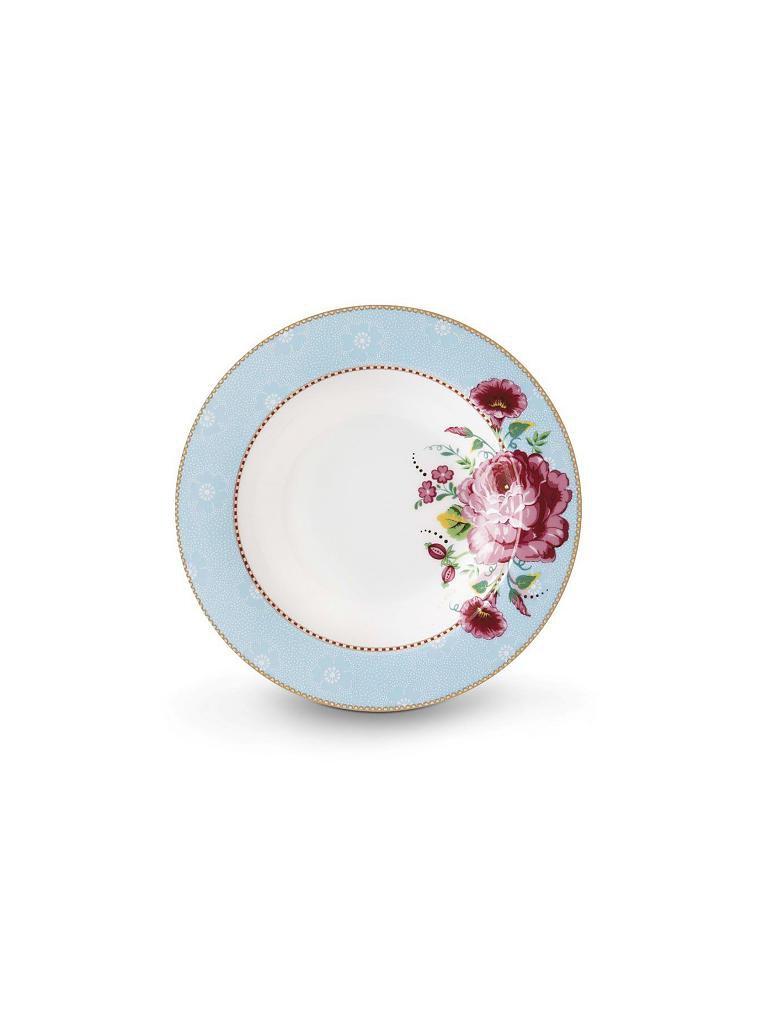 PIP STUDIO | Suppenteller "Floral Rose" 21,5cm | blau