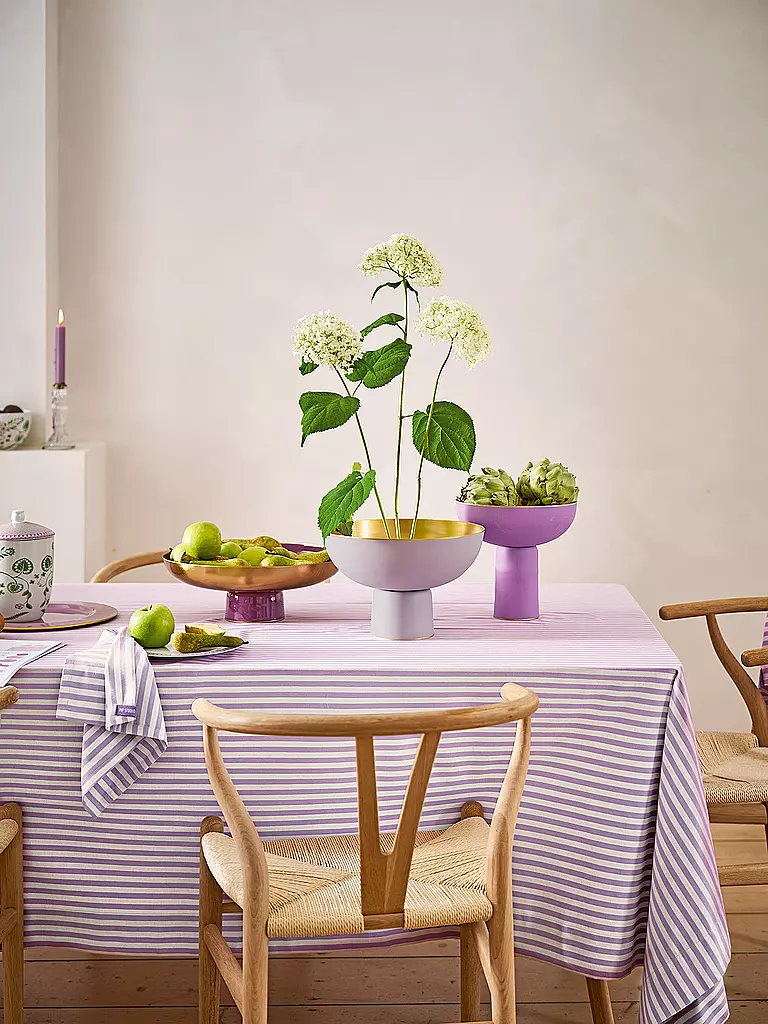 PIP STUDIO | Tischdecke LILY & LOTUS 160x250cm Stripes Lilac | lila