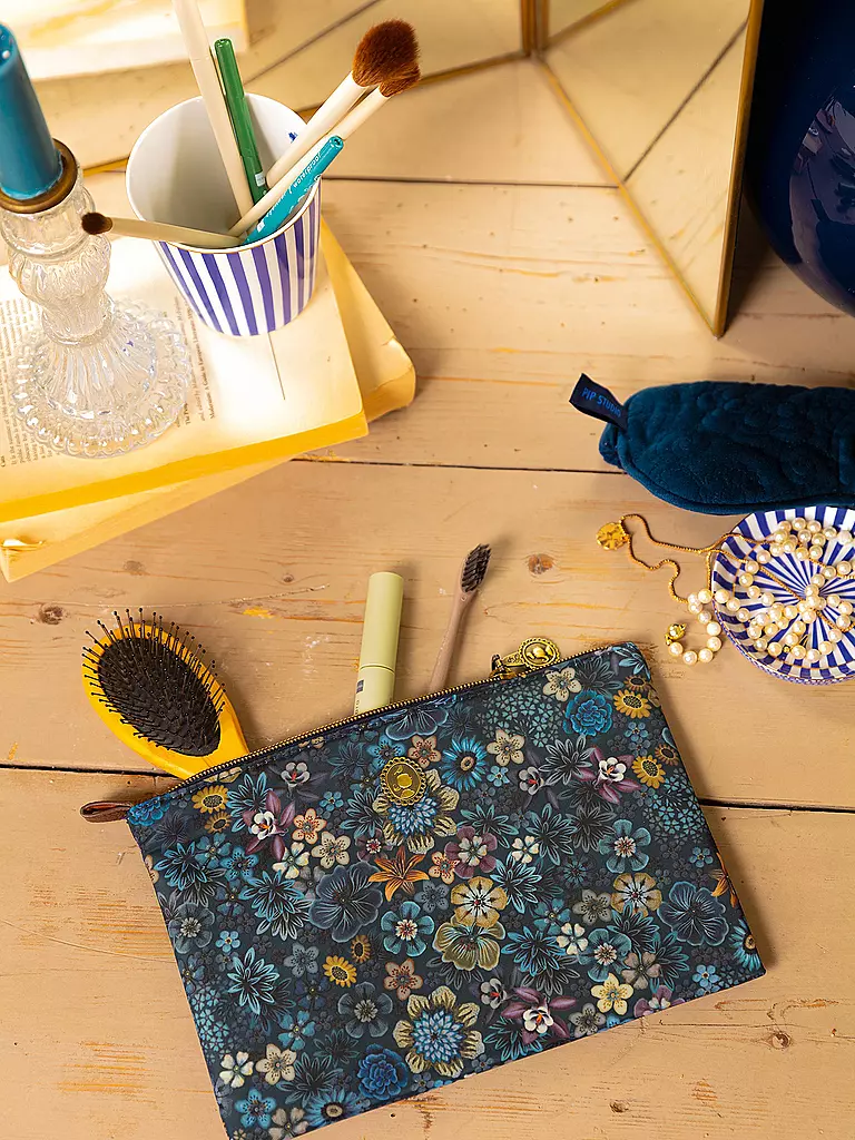 PIP STUDIO | Toilettetasche TUTTI I FIORI 24x15,5cm Blue | dunkelblau