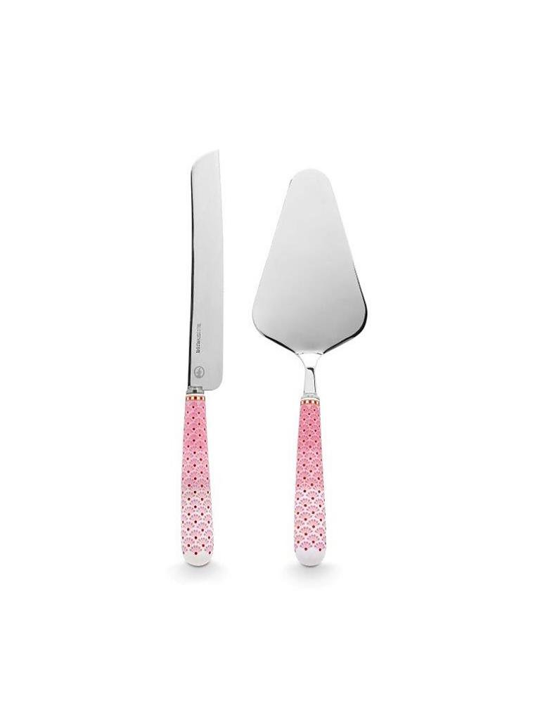 PIP STUDIO | Tortenmesser & Heber Set 2-tlg. "Floral"  | rosa