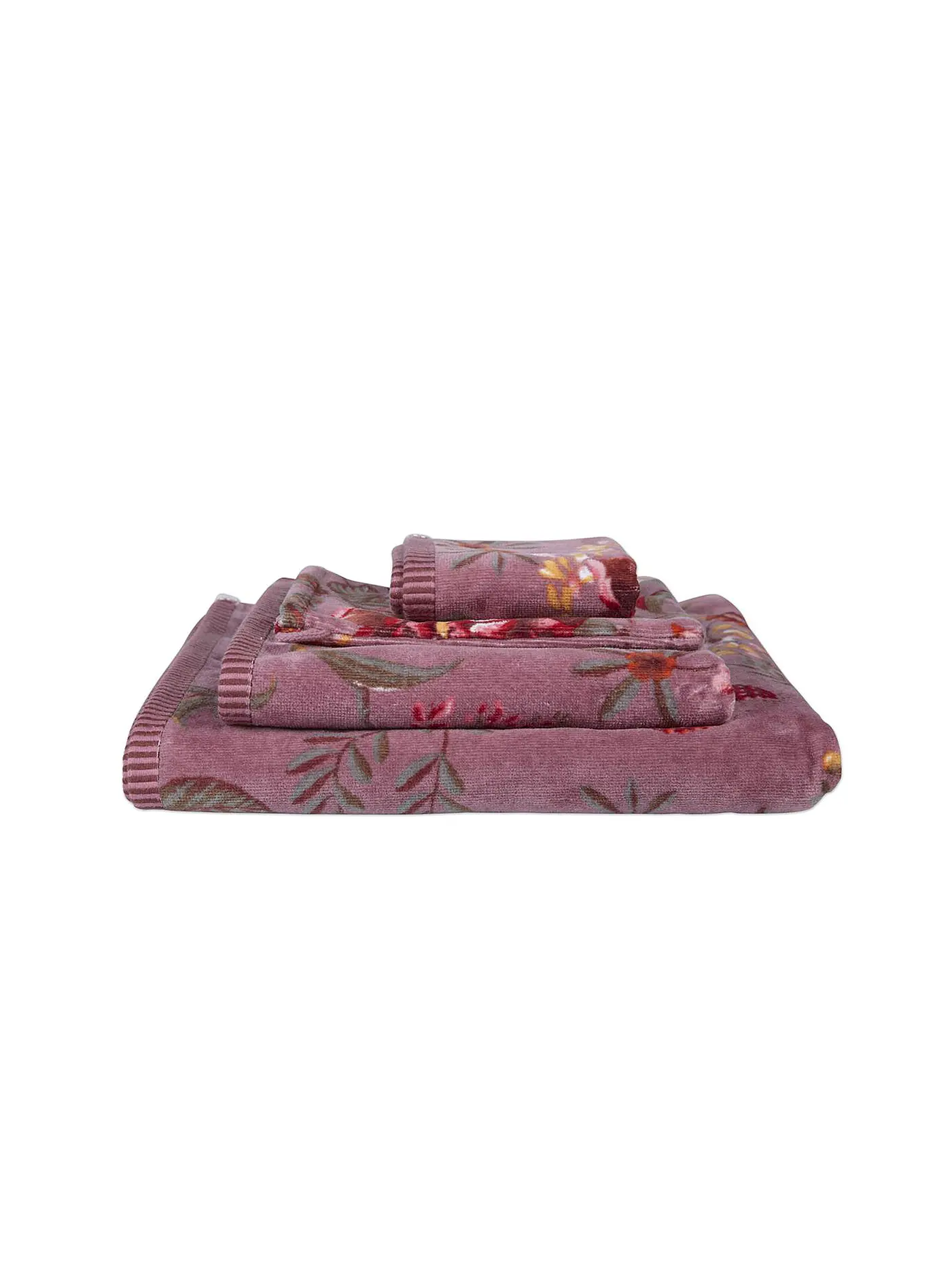 PIP STUDIO | Waschhandschuh 16x22cm SECRET GARDEN Mauve | beere