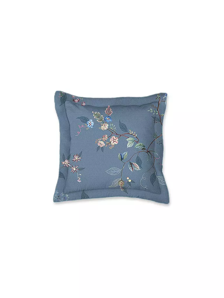 PIP STUDIO | Zierkissen gefüllt 45x45cm KAWAI FLOWER blue | blau