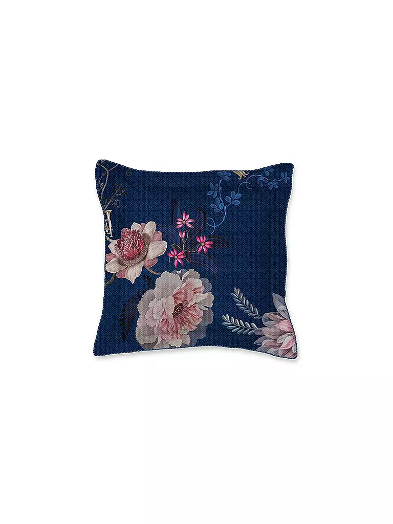 PIP STUDIO | Zierkissen gefüllt 45x45cm TOKYO BOUGUET dark blue | dunkelblau