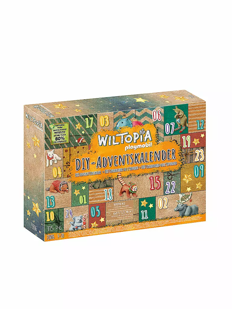 PLAYMOBIL | 	Wiltopia - DIY Adventskalender: Tierische Weltreise 71006 | keine Farbe
