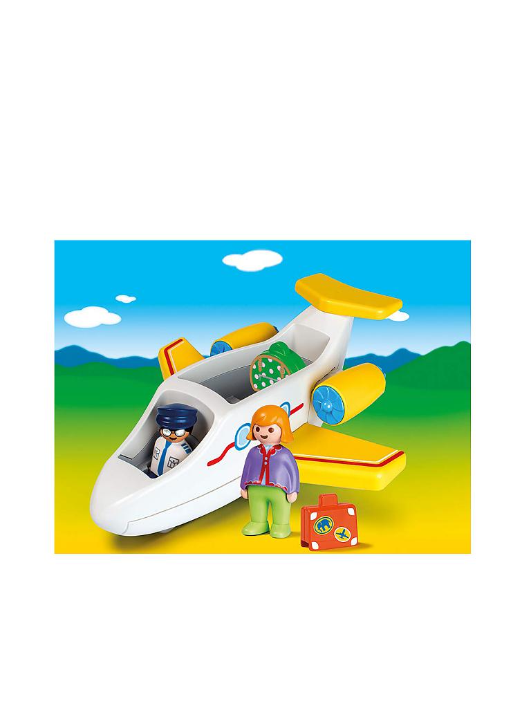 PLAYMOBIL | 1,2,3  - Passagierflugzeug 70185 | gelb