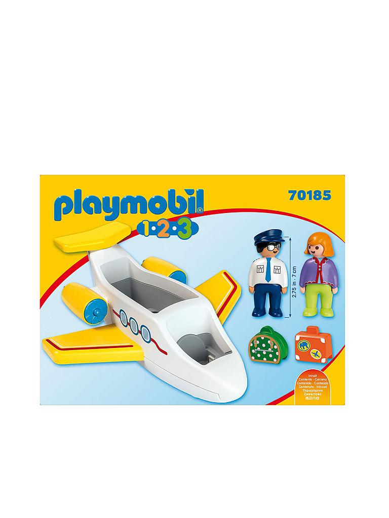 PLAYMOBIL | 1,2,3  - Passagierflugzeug 70185 | gelb