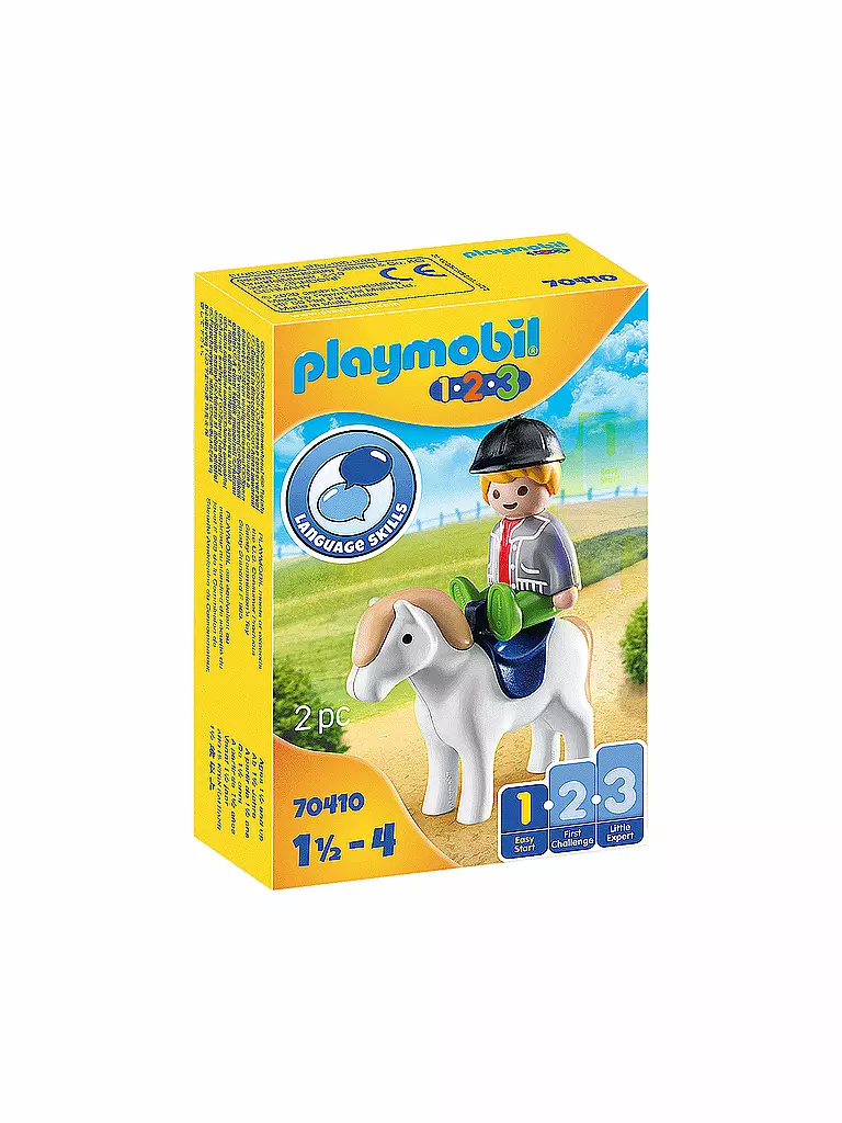 PLAYMOBIL | 1,2,3 - Junge mit Pony 70410 | keine Farbe