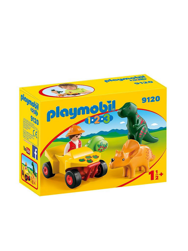 PLAYMOBIL | 1,2,3 Dinoforscher mit Quad 9120 | keine Farbe
