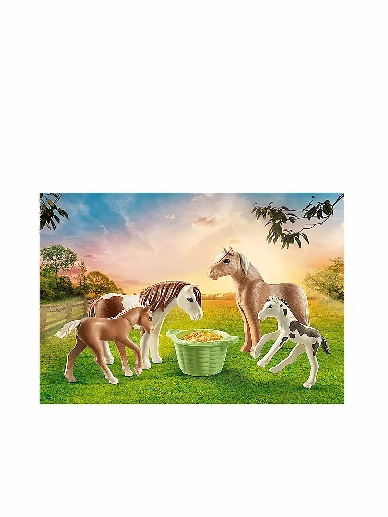 PLAYMOBIL | 2 Island Ponys mit Fohlen 71000 | keine Farbe