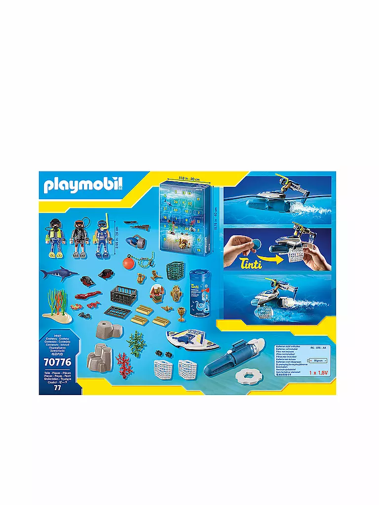 PLAYMOBIL | Adventskalender  "Badespaß Polizeitaucheinsatz" 70776 | keine Farbe