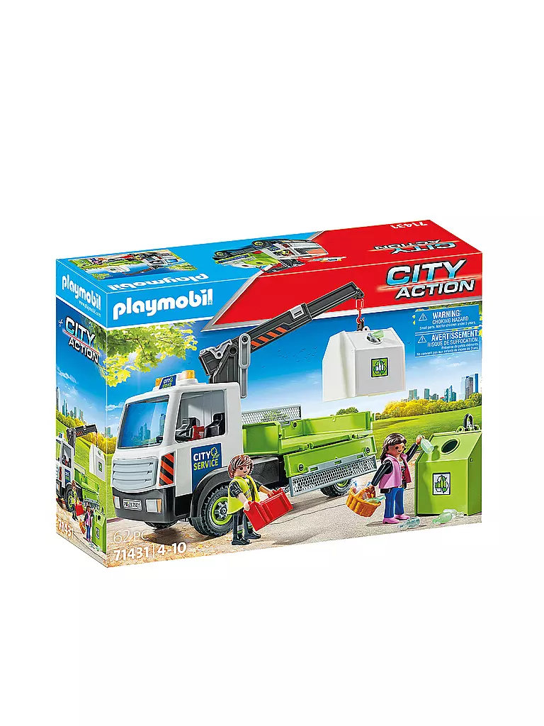 PLAYMOBIL | Altglas-LKW mit Container 71431 | keine Farbe