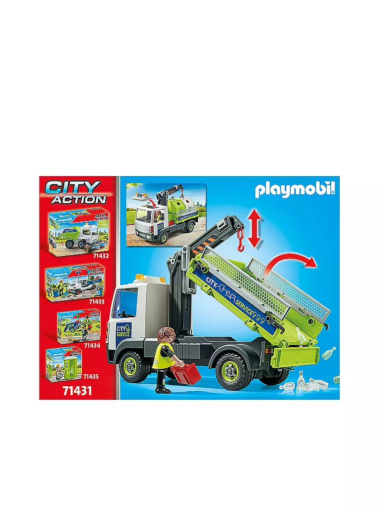 PLAYMOBIL | Altglas-LKW mit Container 71431 | keine Farbe