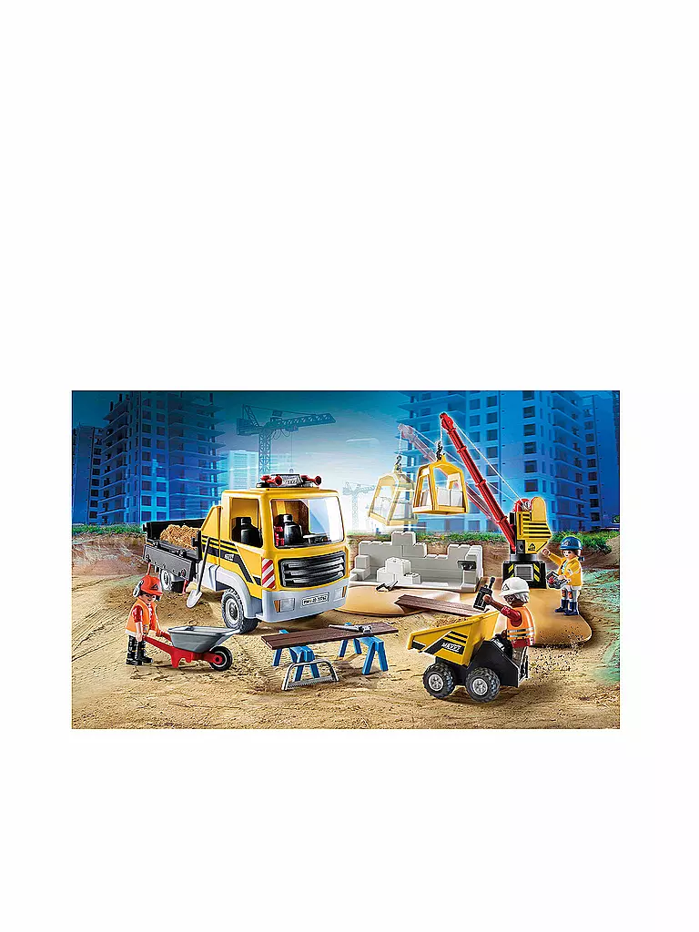 PLAYMOBIL | Baustelle mit Kipplaster 70742 | keine Farbe