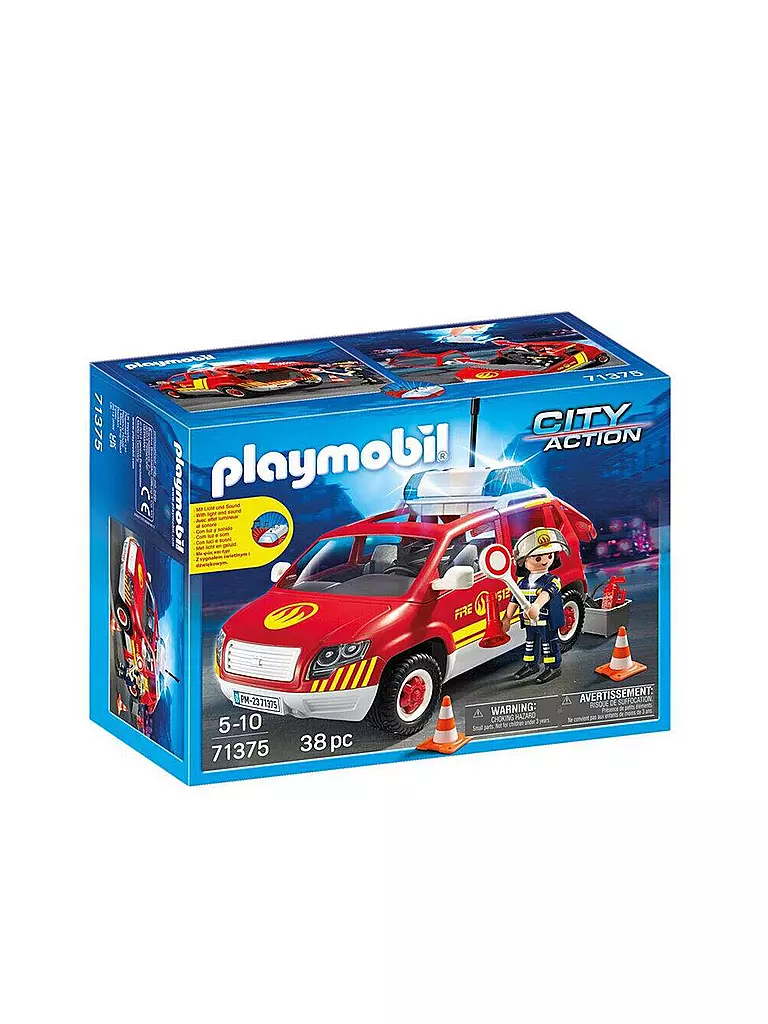 PLAYMOBIL | City Action - Brandmeisterfahrzeug mit Licht und Sound 71375 | keine Farbe