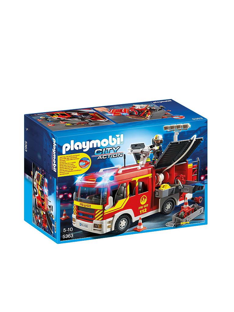 PLAYMOBIL | City Action - Löschgruppenfahrzeug mit Licht und Sound 5363 | 