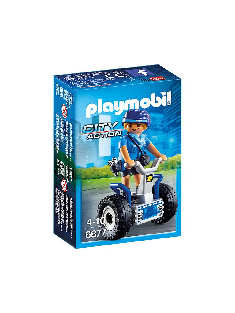 PLAYMOBIL | City Action - Polizistin mit Balance Racer 6877 | 