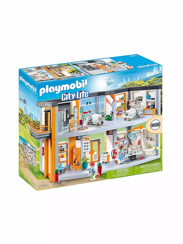 PLAYMOBIL | City Life - Großes Krankenhaus mit Einrichtung 70190 | keine Farbe