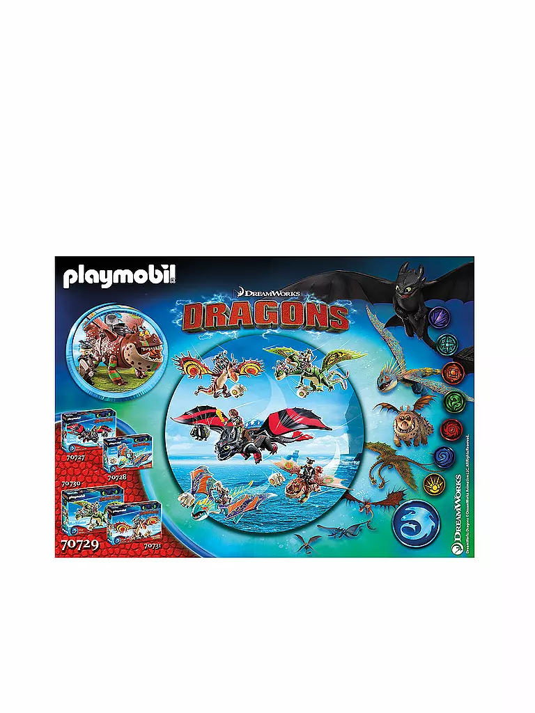 PLAYMOBIL | Dragon Racing: Fischbein und Fleischklops 70729 | keine Farbe