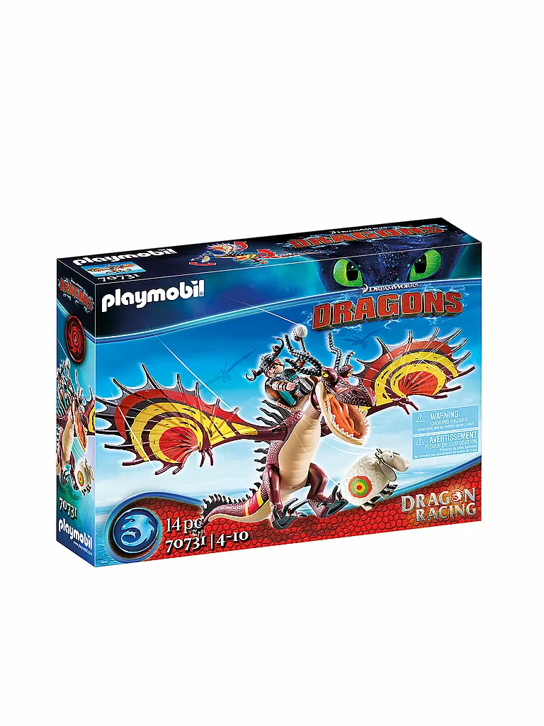 PLAYMOBIL | Dragon Racing - Dragon Racing: Rotzbakke und Hakenzahn 70731 | keine Farbe