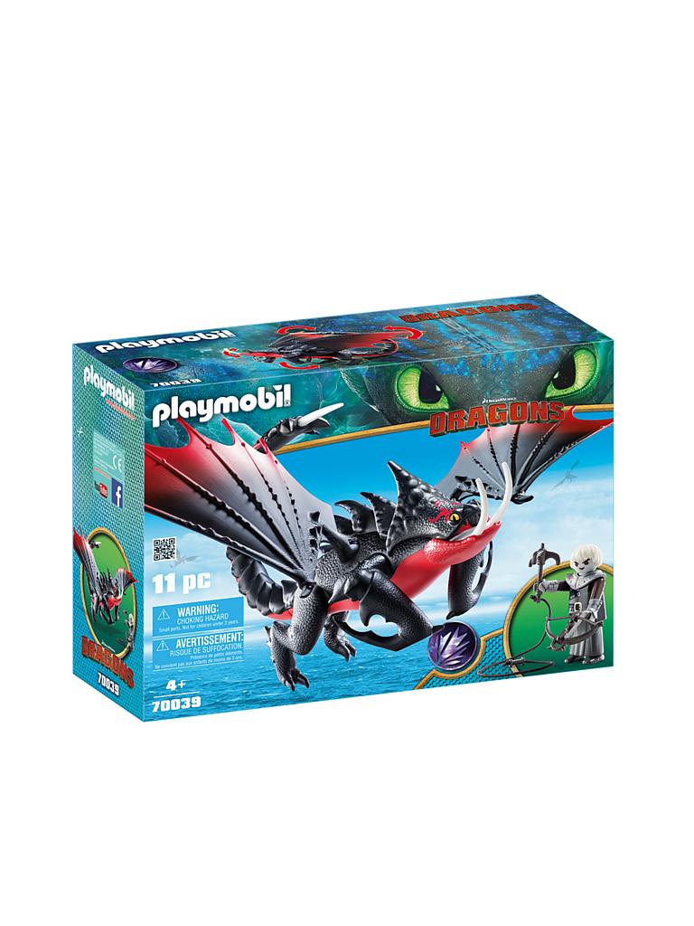 PLAYMOBIL | Dragons - Deathgripper mit Grimmel 70039 | blau