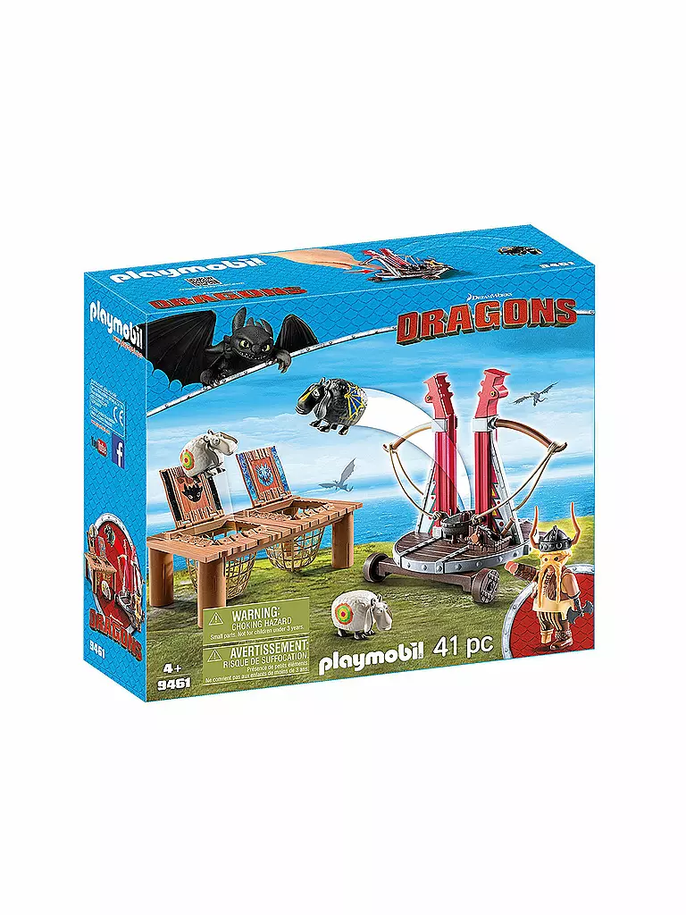 PLAYMOBIL | Dragons - Grobian mit Schafschleuder 9461 | keine Farbe