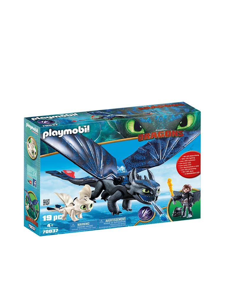 PLAYMOBIL | Dragons - Ohnezahn und Hicks Spielset 70037 | blau