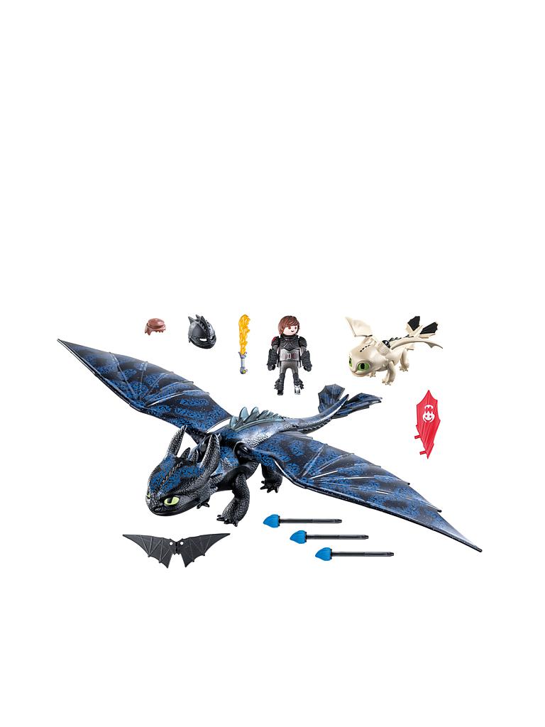 PLAYMOBIL | Dragons - Ohnezahn und Hicks Spielset 70037 | blau