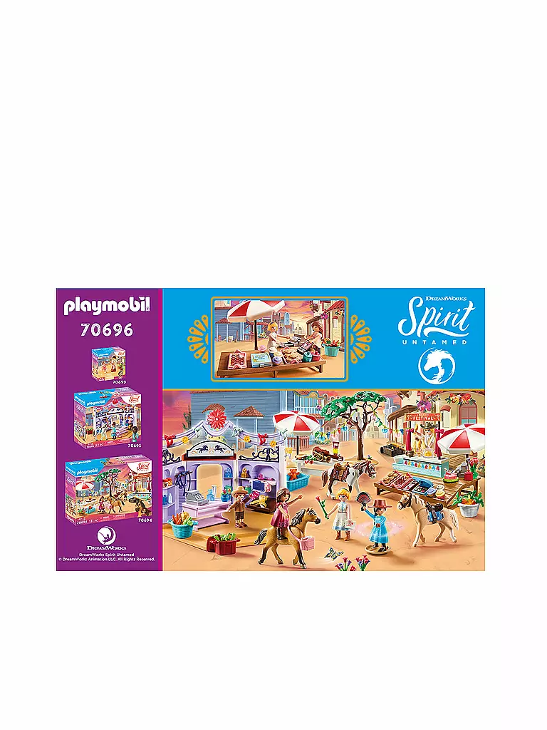 Mode d'emploi Playmobil set 70395 Spirit Marché de noël à miradero