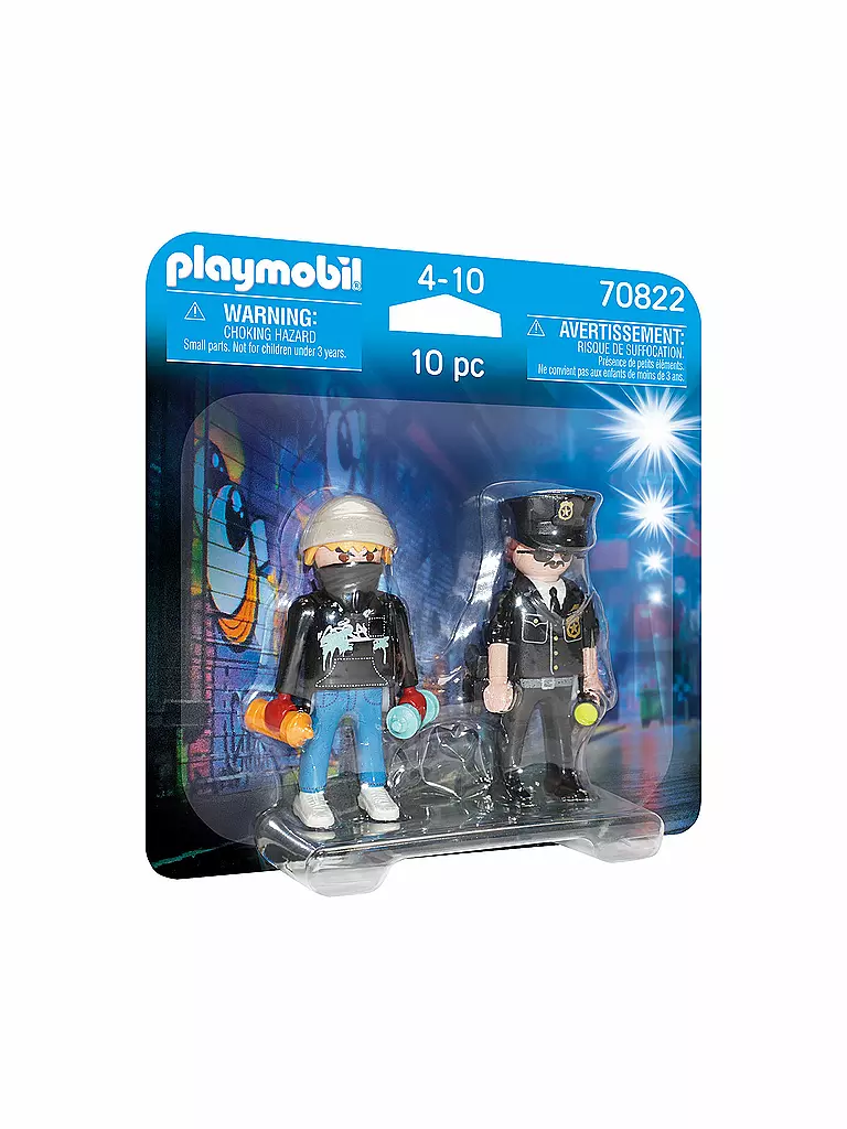 PLAYMOBIL | DuoPack Polizist und Sprayer 70822 | keine Farbe
