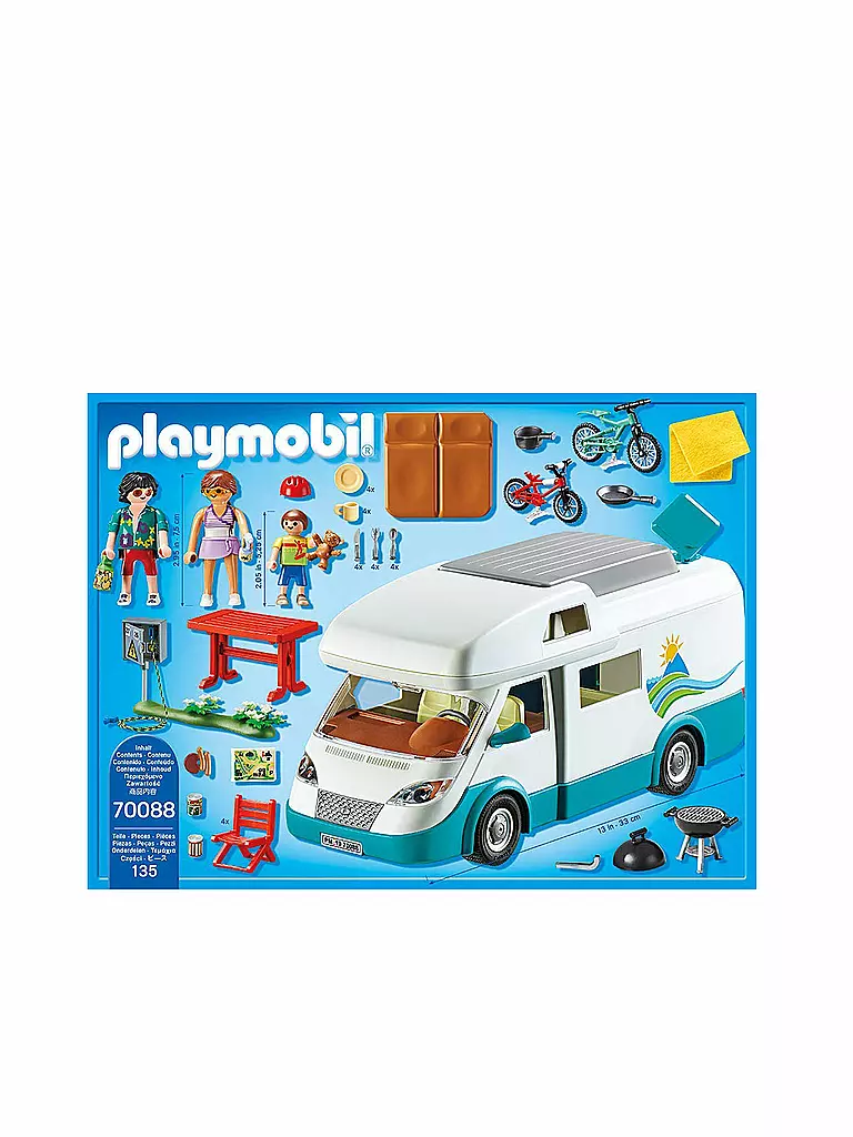PLAYMOBIL | Familien Wohnmobil 70088 | blau