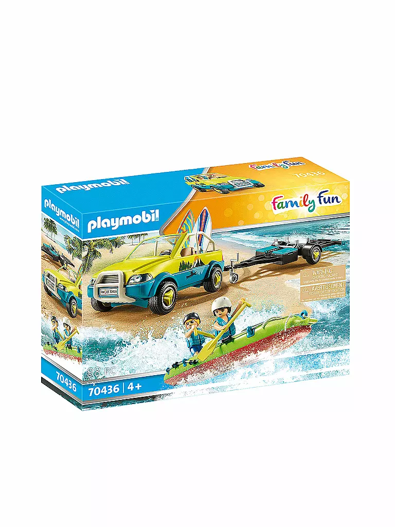 PLAYMOBIL | Family Fun - Strandauto mit Kanuanhänger 70436 | keine Farbe