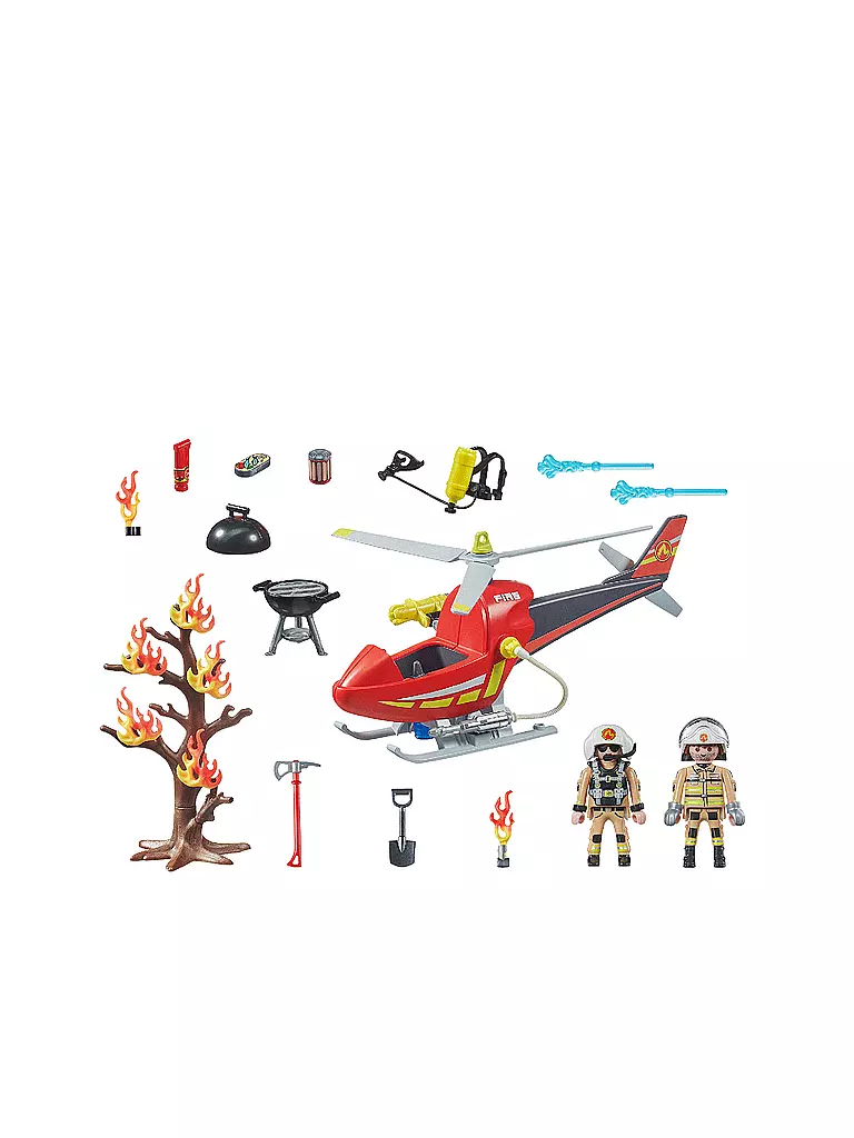 PLAYMOBIL | Feuerwehr-Hubschrauber 71195 | keine Farbe