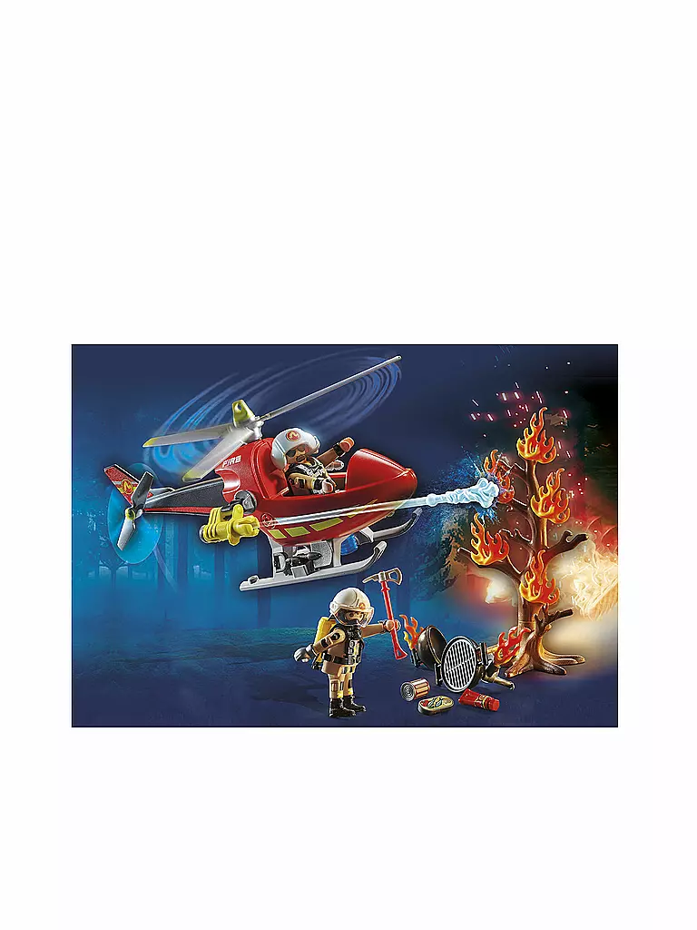 PLAYMOBIL | Feuerwehr-Hubschrauber 71195 | keine Farbe