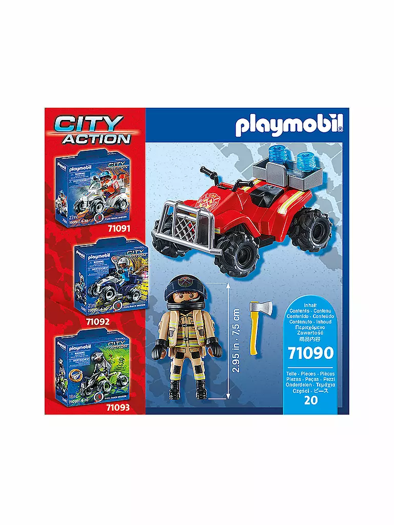 PLAYMOBIL | Feuerwehr-Speed Quad 71090 | keine Farbe