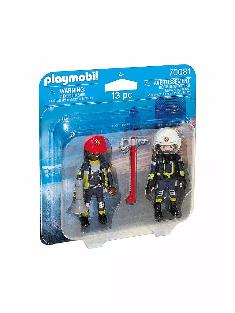PLAYMOBIL | Feuerwehrmann und Frau 70081 | blau