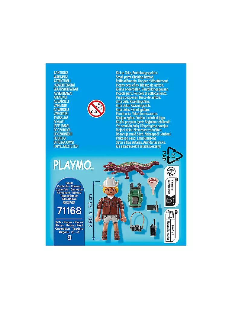 PLAYMOBIL | Forscher mit jungem Kaiman 71168 | keine Farbe