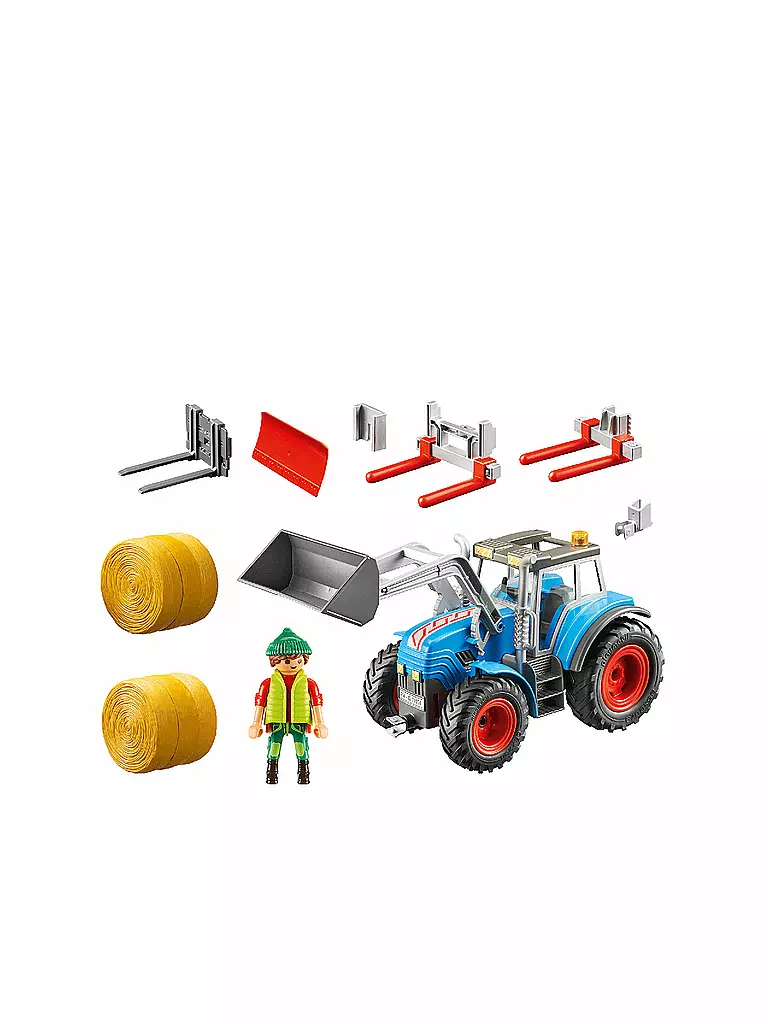 PLAYMOBIL | Großer Traktor mit Zubehör 71004 | keine Farbe