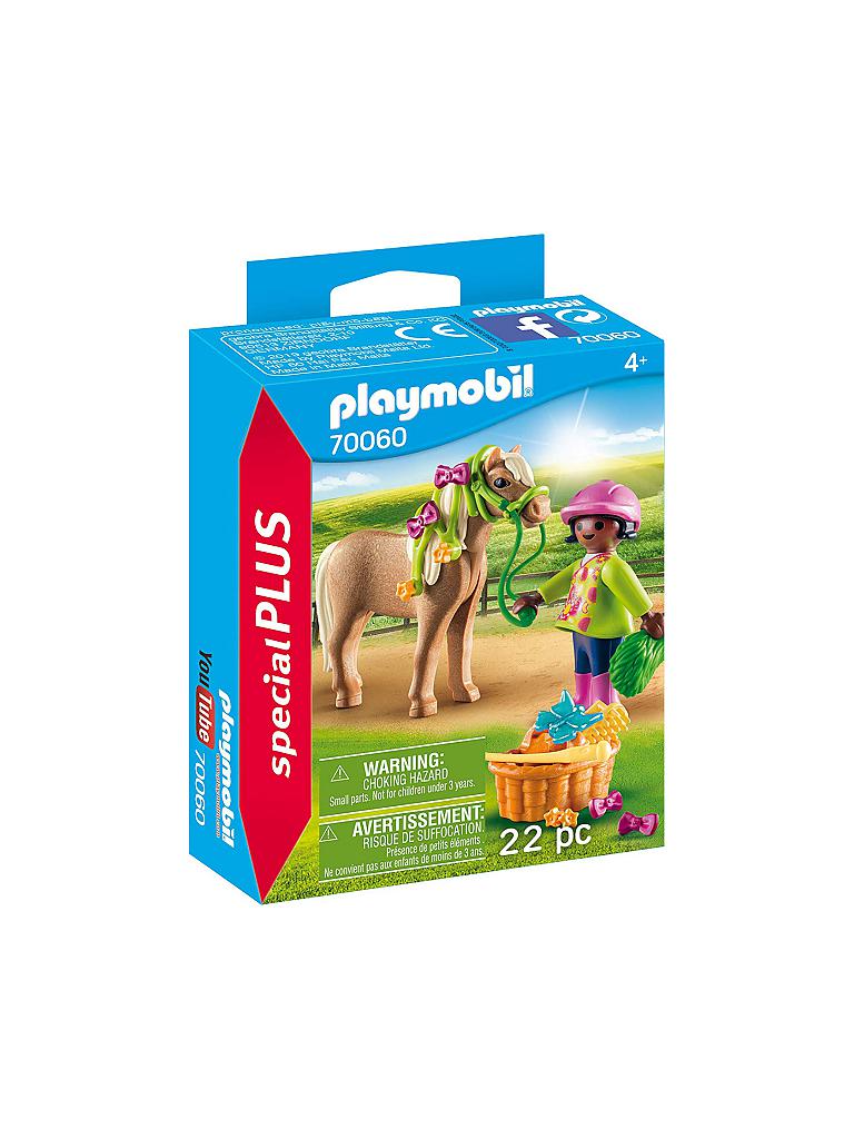 PLAYMOBIL | Mädchen mit Pony 70060 | blau