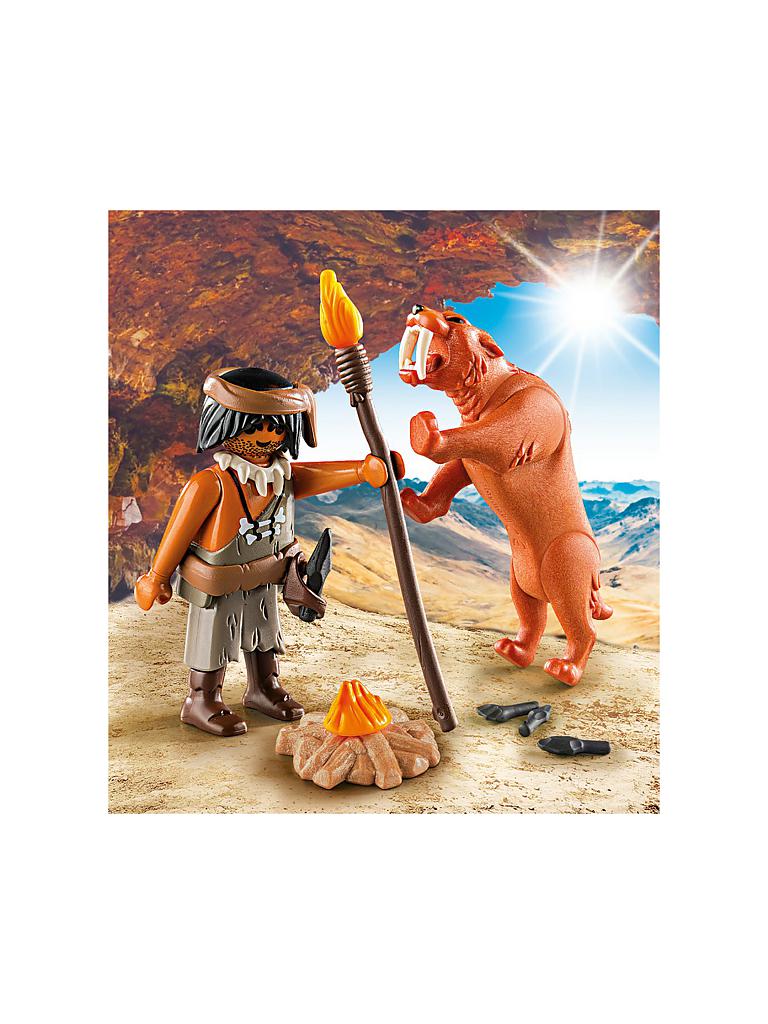 PLAYMOBIL | Neandertaler mit Säbelzahntiger 9442 | keine Farbe