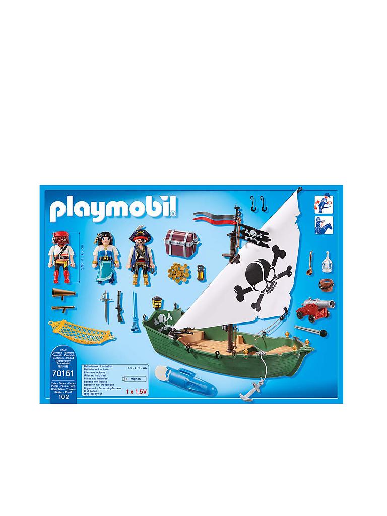 PLAYMOBIL | Piratenschiff 70151 | blau