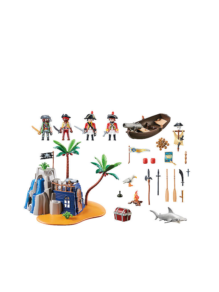 PLAYMOBIL | Pirates - Pirateninsel mit Schatzversteck 70556 | keine Farbe