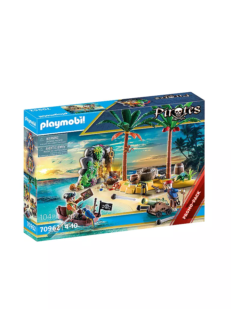PLAYMOBIL | Playmobil Piratenschatzinsel mit Skelett | keine Farbe
