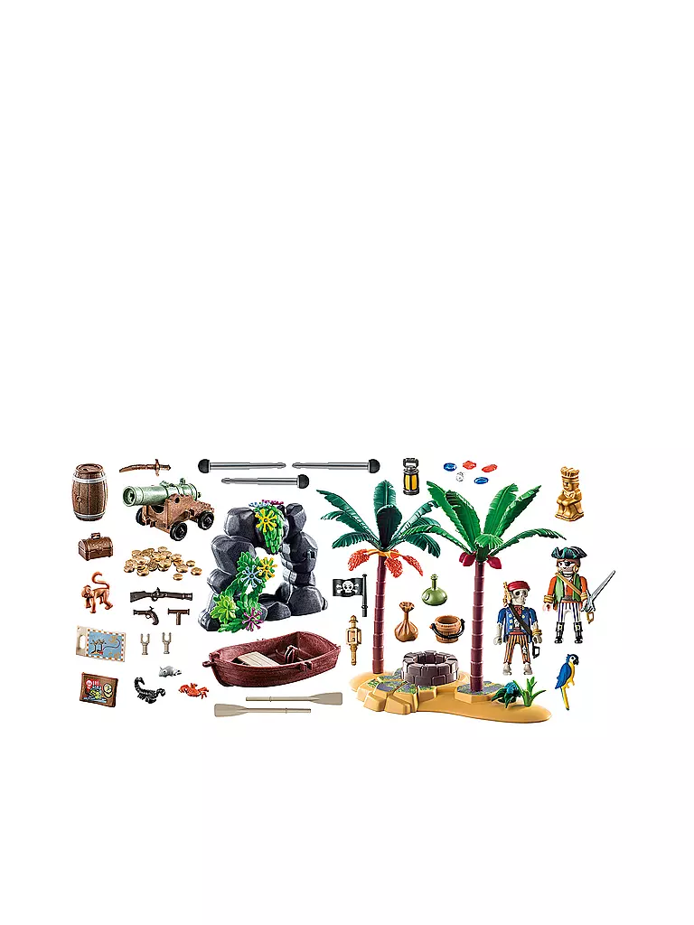 PLAYMOBIL | Playmobil Piratenschatzinsel mit Skelett | keine Farbe