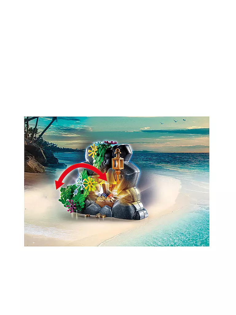 PLAYMOBIL | Playmobil Piratenschatzinsel mit Skelett | keine Farbe