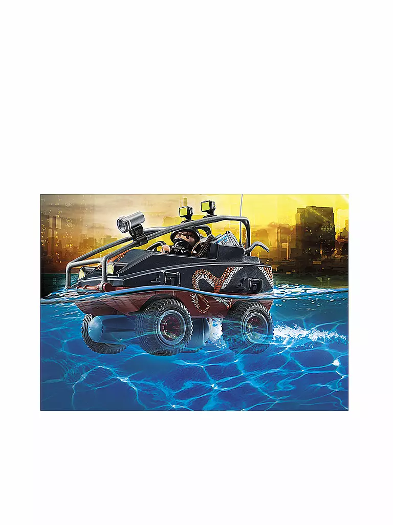 PLAYMOBIL | Polizei-Fallschirm: Verfolgung des Amphibien-Fahrzeugs 70781 | keine Farbe