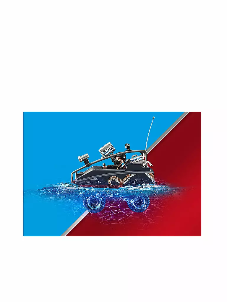 PLAYMOBIL | Polizei-Fallschirm: Verfolgung des Amphibien-Fahrzeugs 70781 | keine Farbe