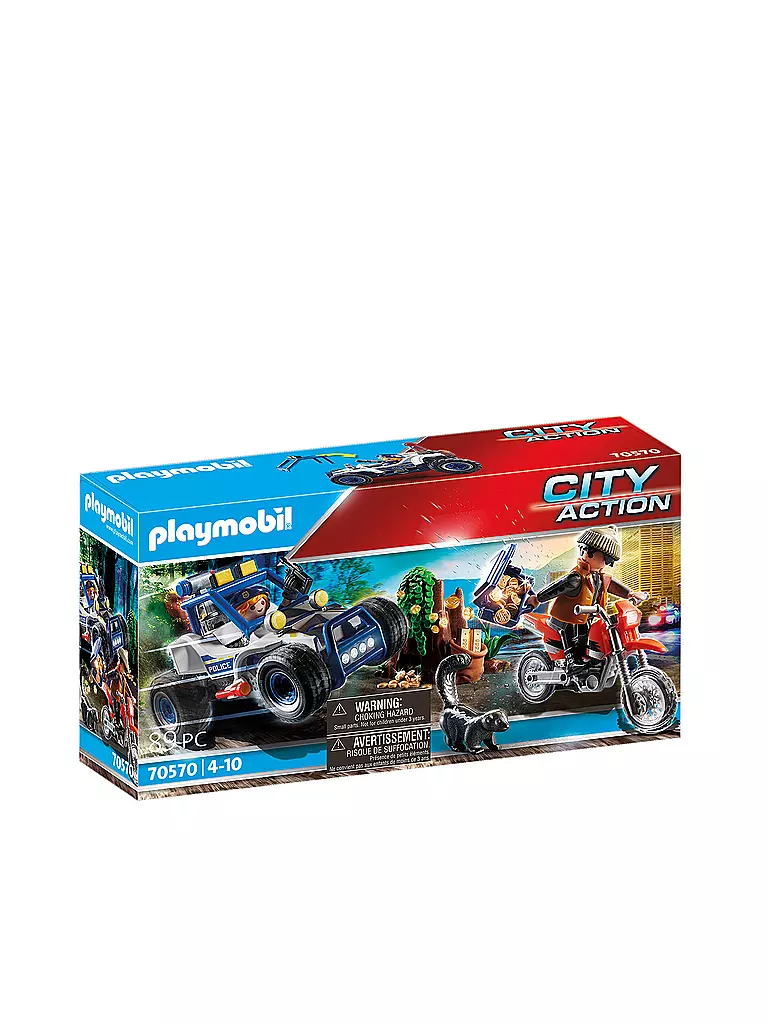 PLAYMOBIL | Polizei-Geländewagen: Verfolgung des Schatzräubers 70570 | keine Farbe