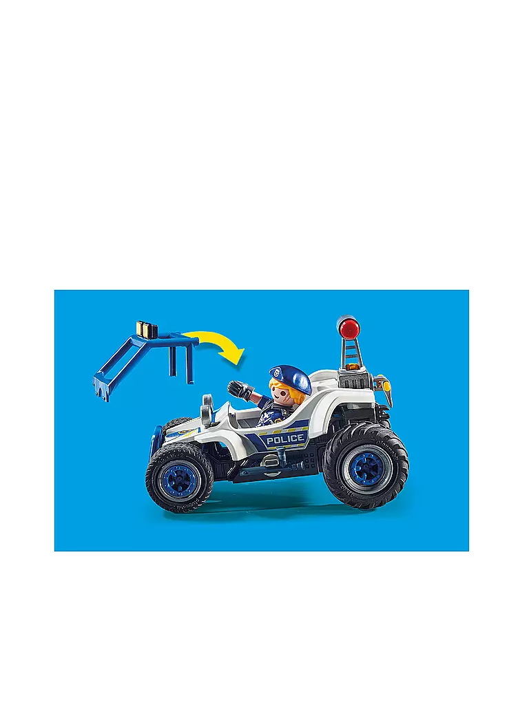 PLAYMOBIL | Polizei-Geländewagen: Verfolgung des Schatzräubers 70570 | keine Farbe
